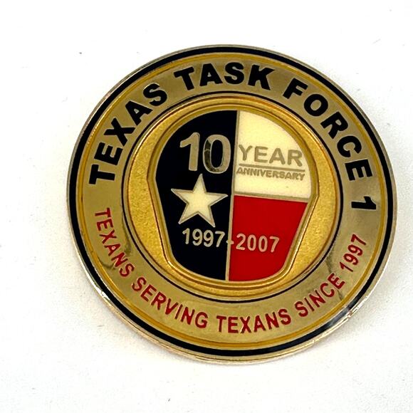 Texas Task Force 1 10 Year Anniversary 1997–2007 Challenge Coin Disaster City - Picture 4 of 5